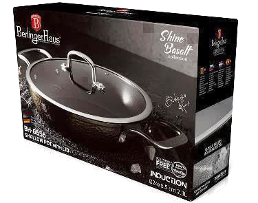 Shallow pot with lid, 24 cm